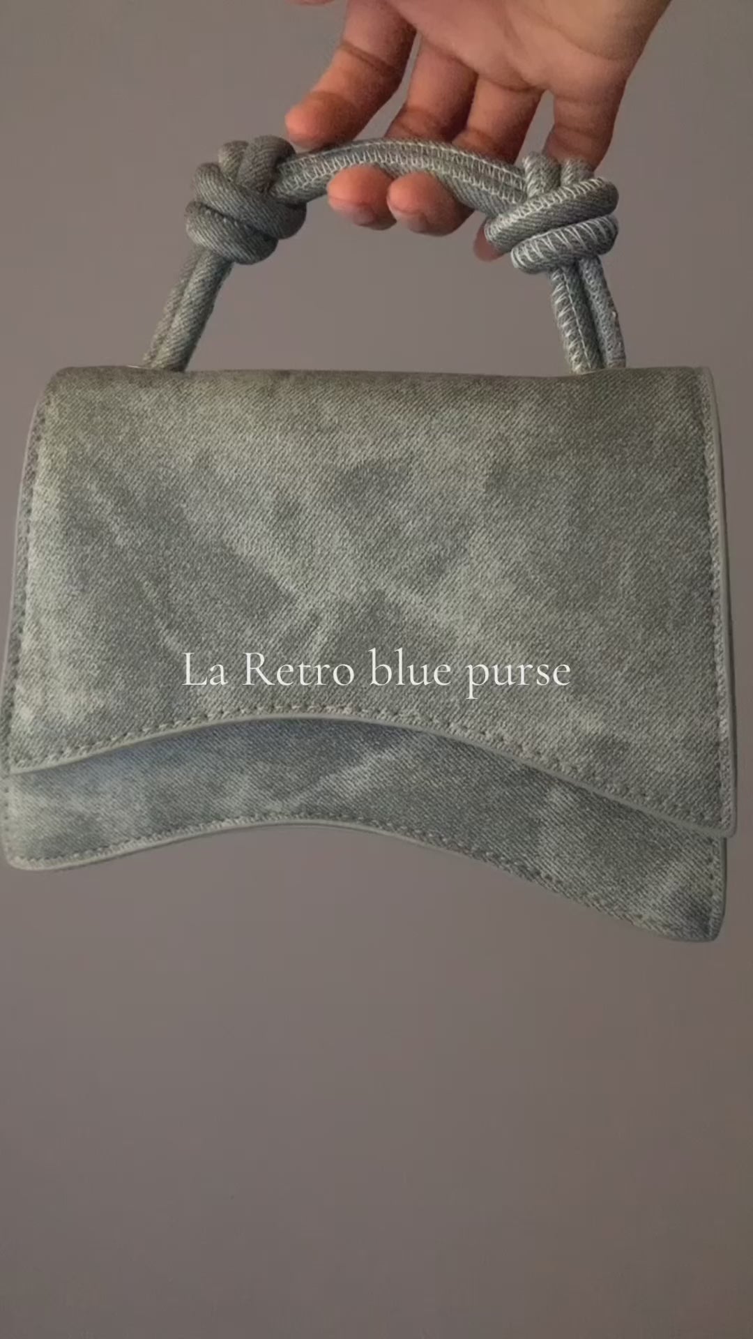 La Retro blue purse