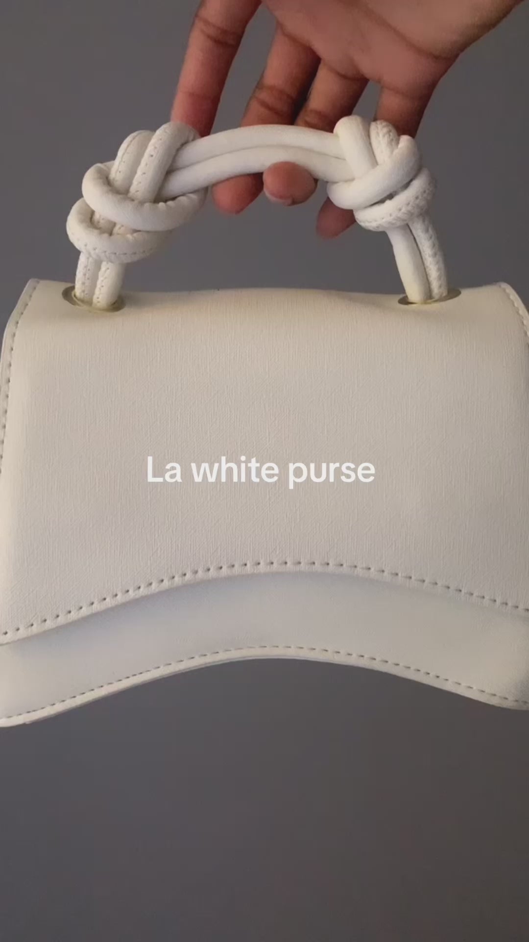La white purse